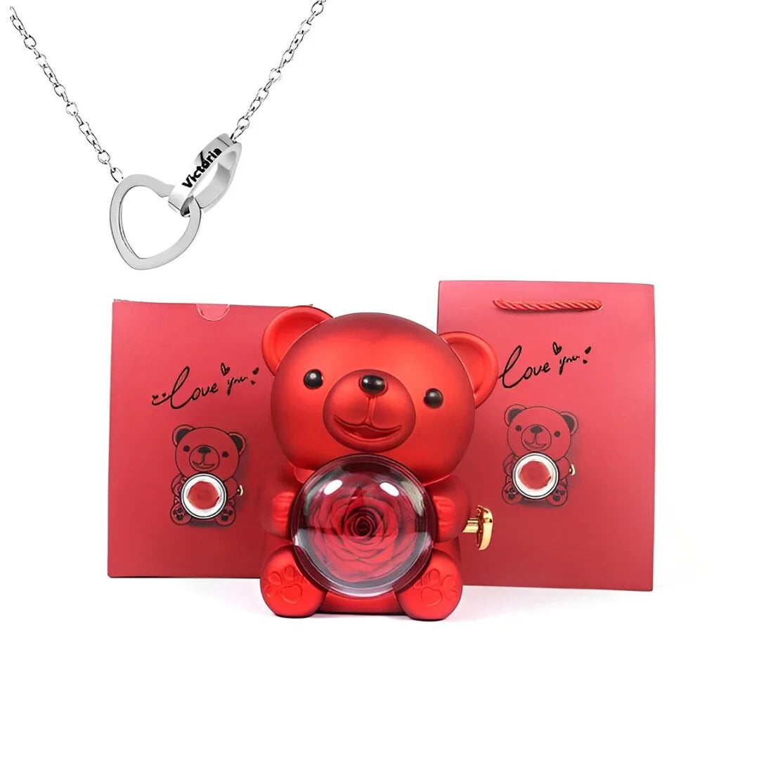 Bear Heart Necklace
