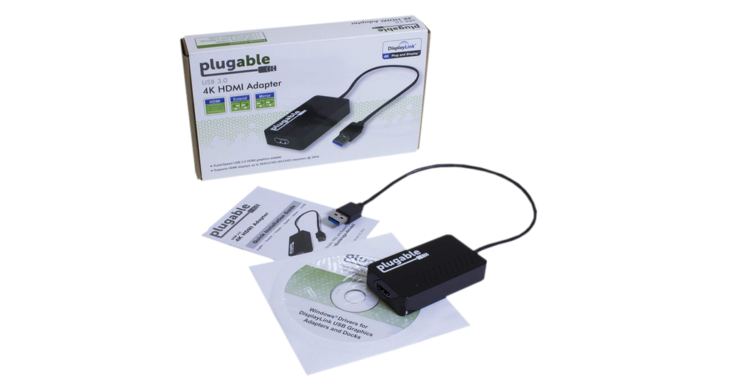 1x USB to HDMI UHD Video Adapter