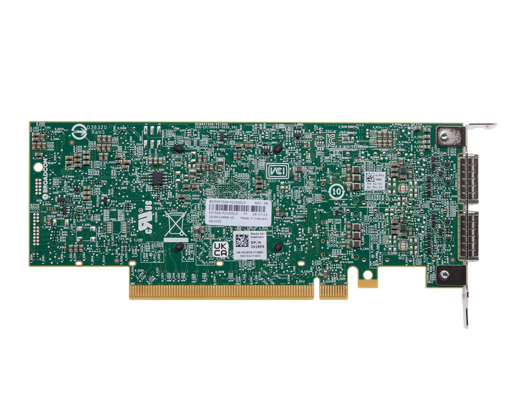 Dell Broadcom 57508 Dual Port 100Gb QSFP56 Low Profile