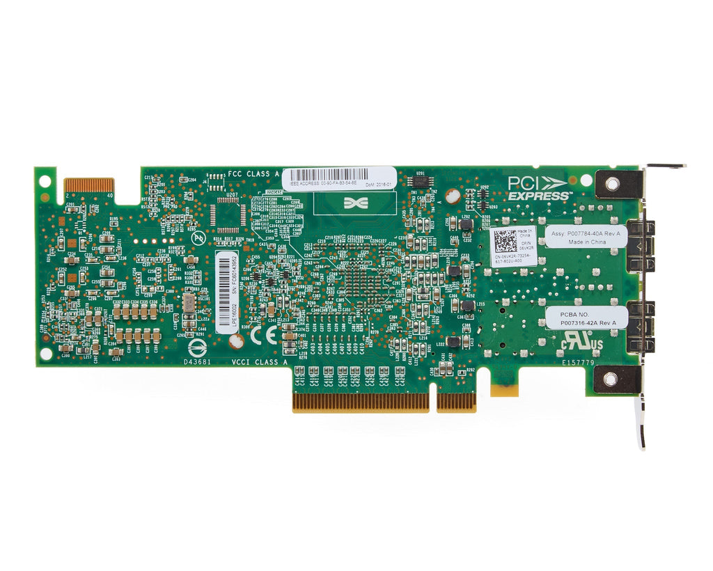Dell Emulex LPe16002B Dual Port 16GB Fiber Channel SFP+ HBA Half Height