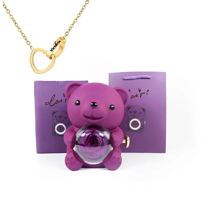 Bear Heart Necklace