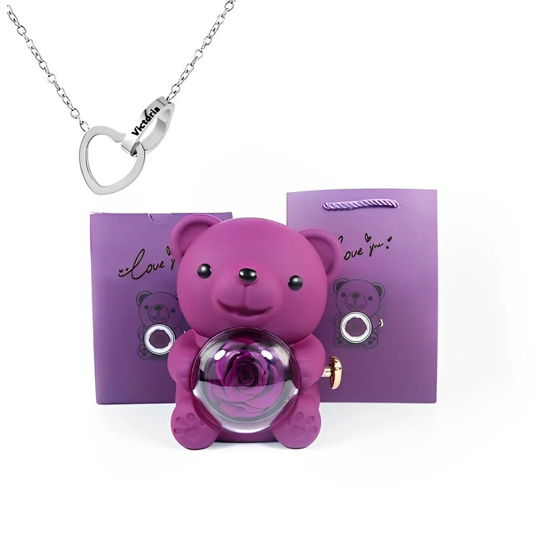 Bear Heart Necklace