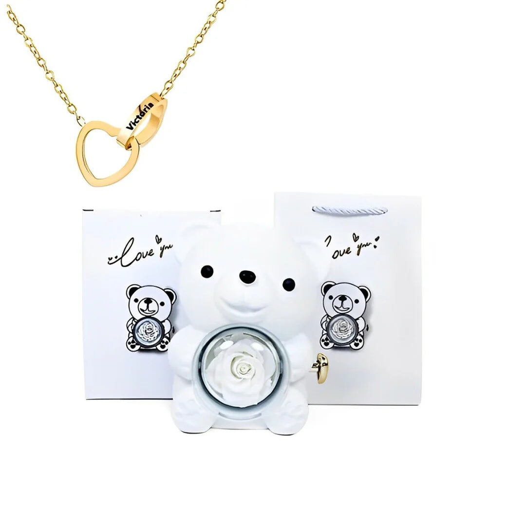 Bear Heart Necklace