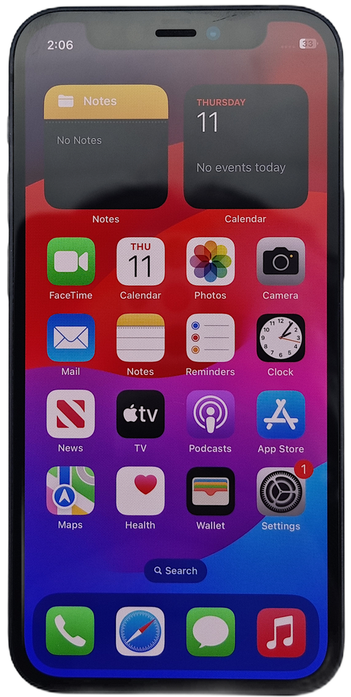 Apple Iphone 12 Smartphone, 128GB, Black, Network Unlocked, A2403
