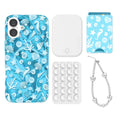 Aquamarine Holo iPhone Bundle Set - Wallet