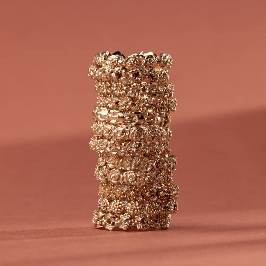 November CZ Birth Flower Eternity Ring - Image 3