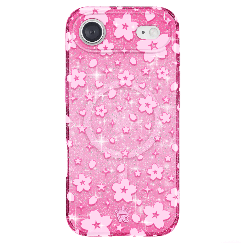 Cherry Blossom Glitter iPhone Case