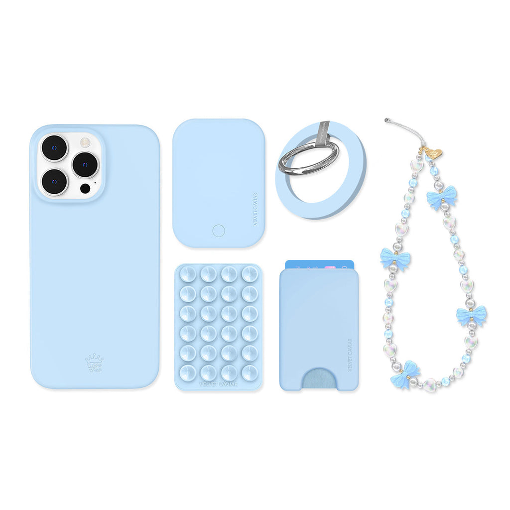 Cotton Candy Blue iPhone Bundle Set