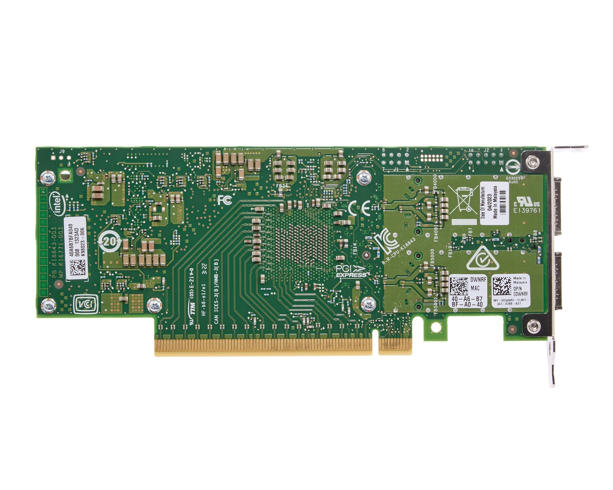 Dell Intel E810 Dual Port 100GB QSFP28 Low Profile