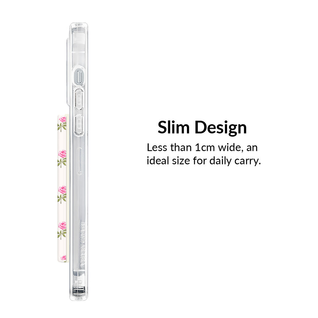 Pink Peony Floral MagSafe Wallet