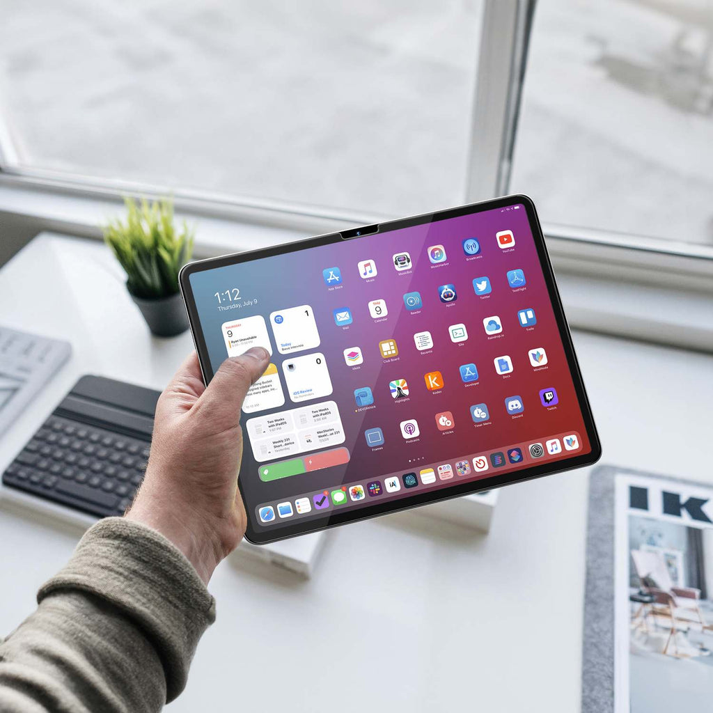 ONETIME NanoArmour 13-inch for iPad Air 6 Ultra Clear Screen Protector (2024-2025): Clear Blue Light Blocker, No Blue Tint, TruColor