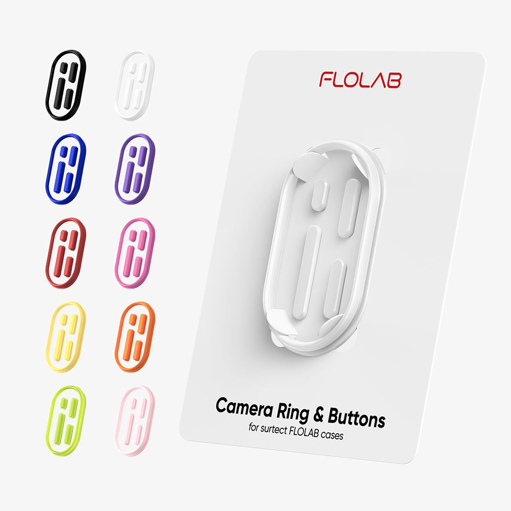 FLOLAB Camera Ring & Buttons Set for iPhone 16 Surtect Series