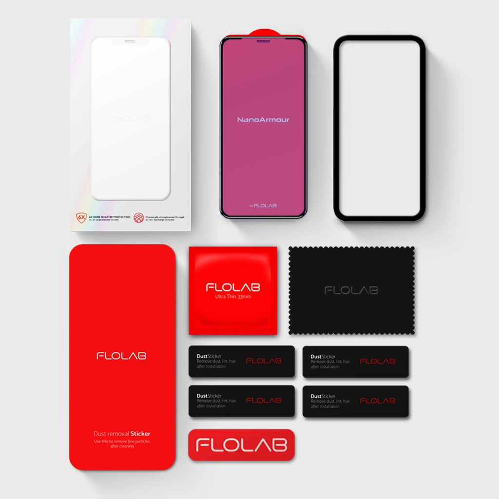 NanoArmour for iPhone XS / X Anti-Blue Light Screen Protector Case Friendly