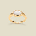 Mother of Pearl Signet Ring