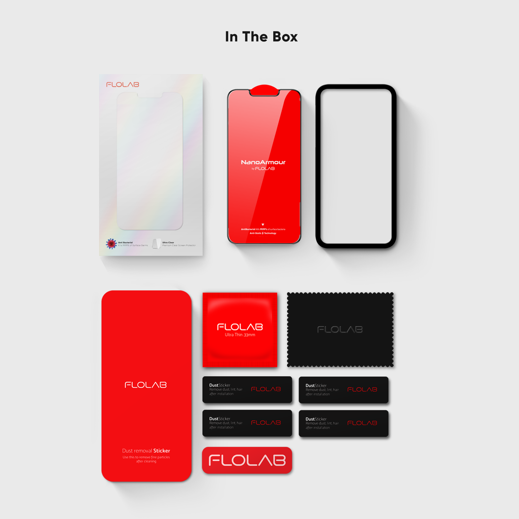 NanoArmour for iPhone 13 Screen Protector Anti-Dust Edge-to-Edge