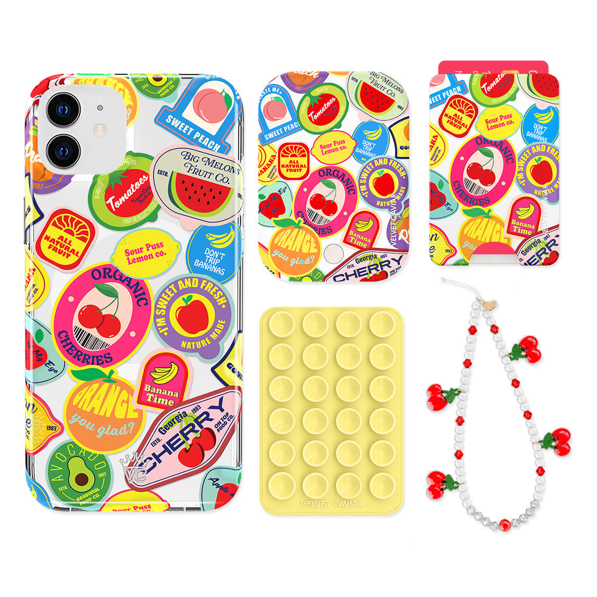 Juicy Fruits iPhone Bundle Set - Wallet