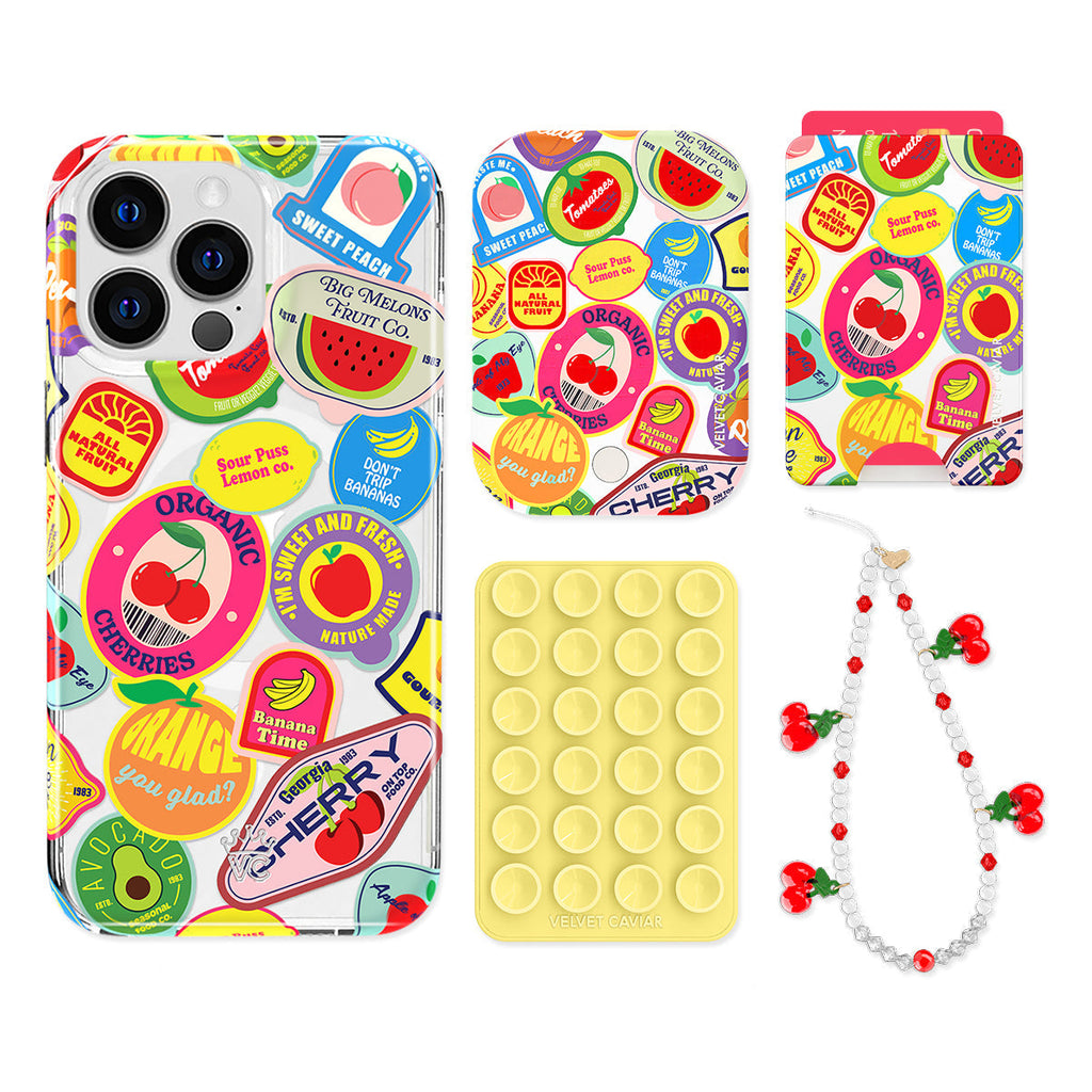 Juicy Fruits iPhone Bundle Set - Wallet