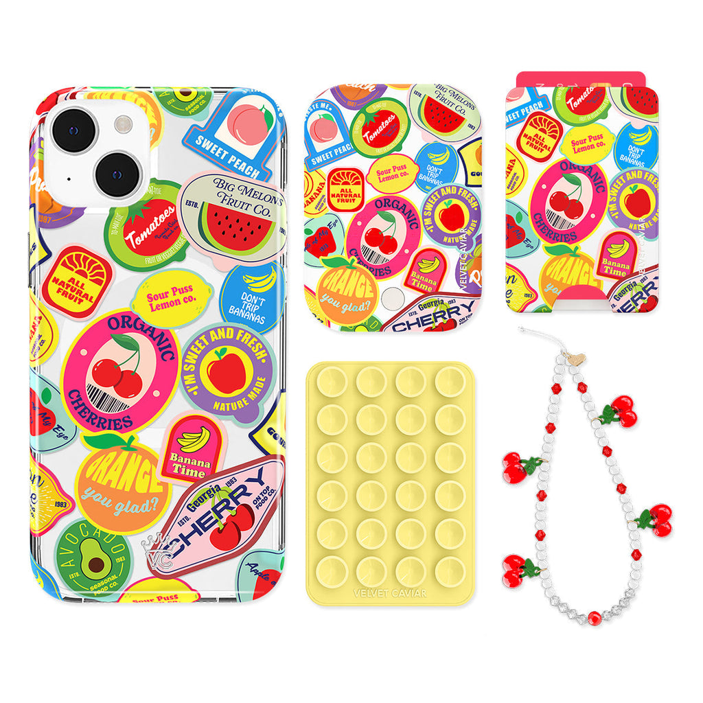 Juicy Fruits iPhone Bundle Set - Wallet
