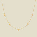 June CZ Birth Flower Station Necklace