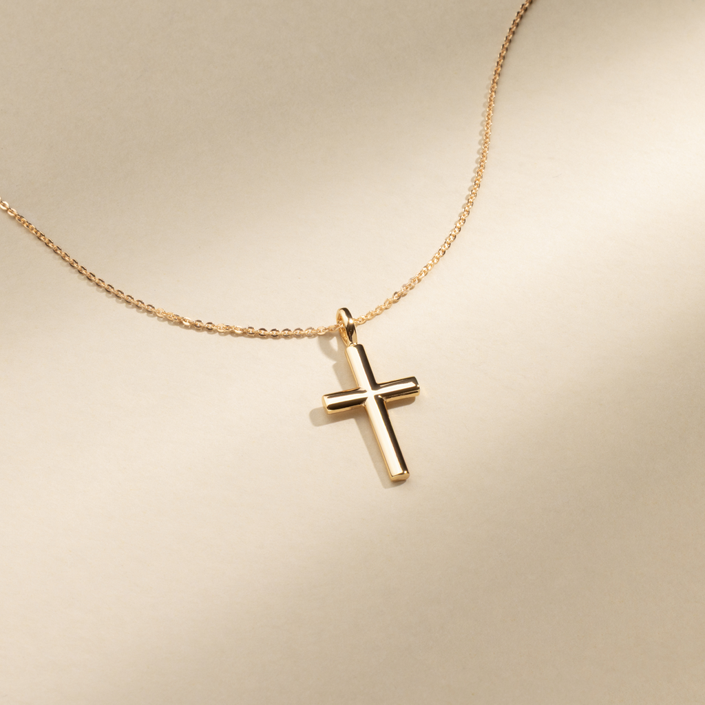 Rounded Cross Necklace - Image 3