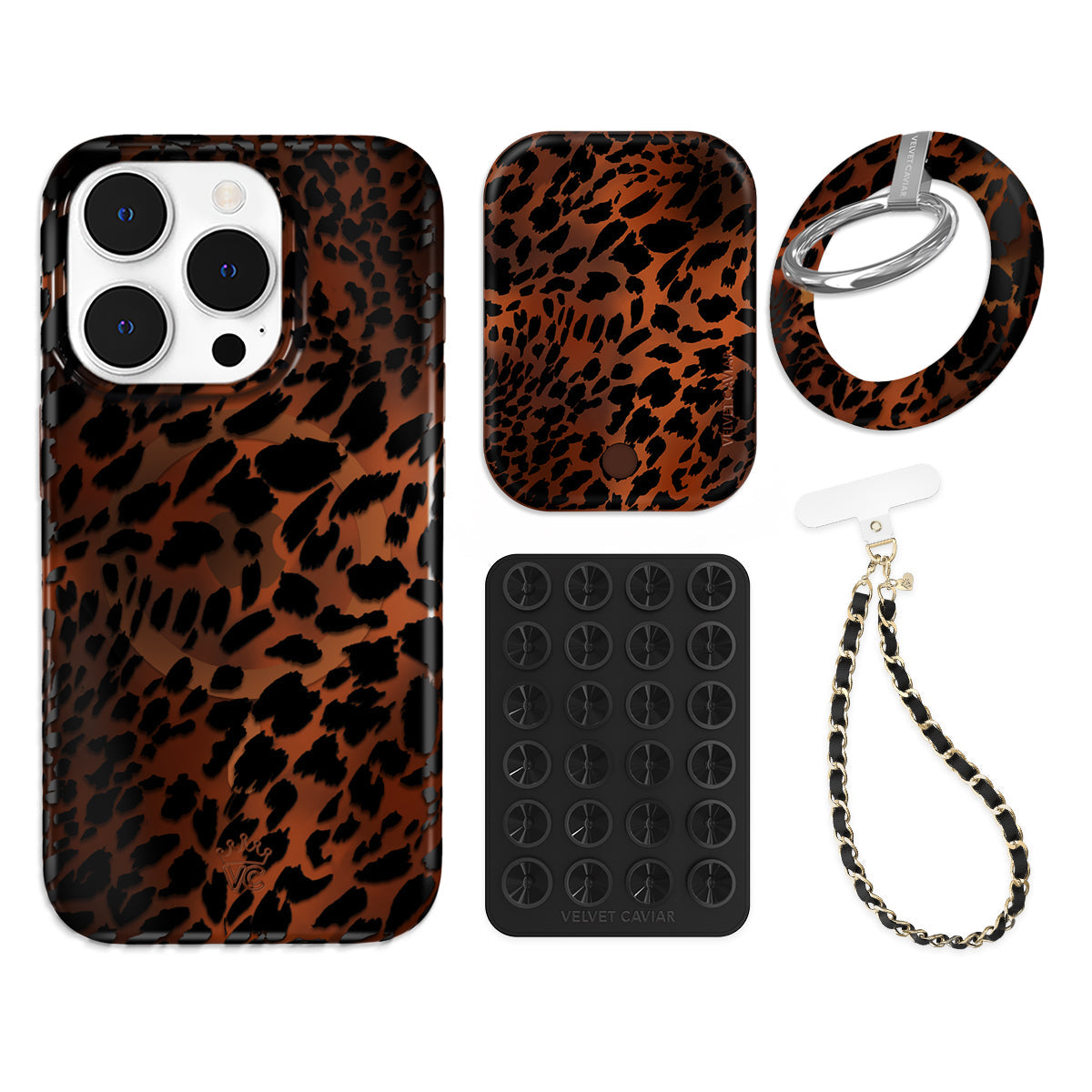 Leopard Tort iPhone Bundle Set - Grip