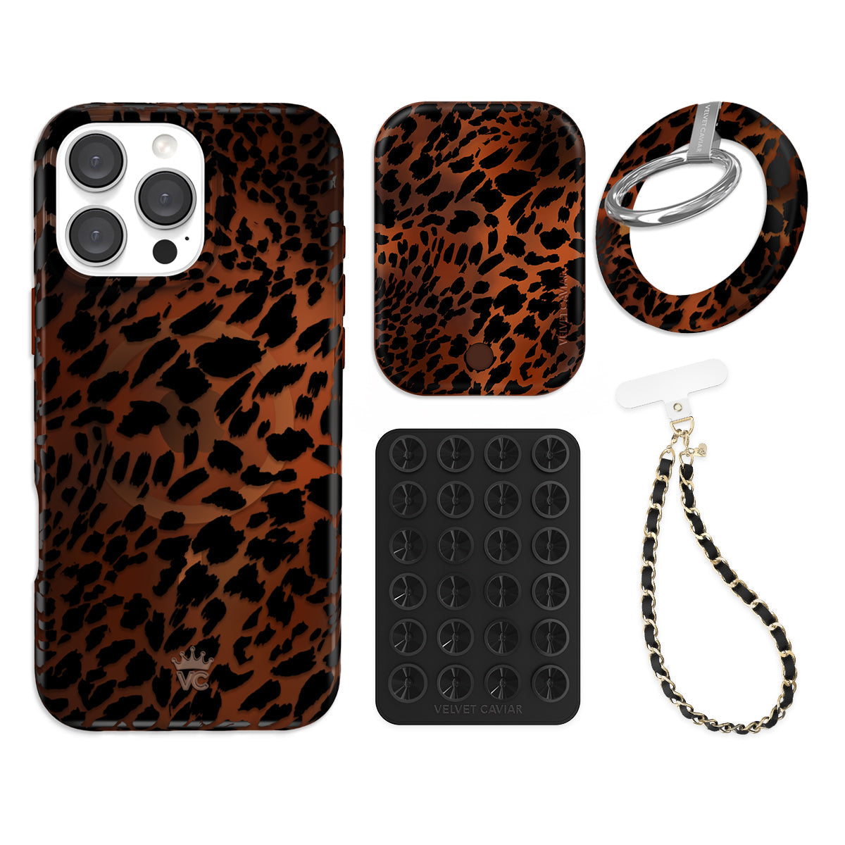 Leopard Tort iPhone Bundle Set - Grip