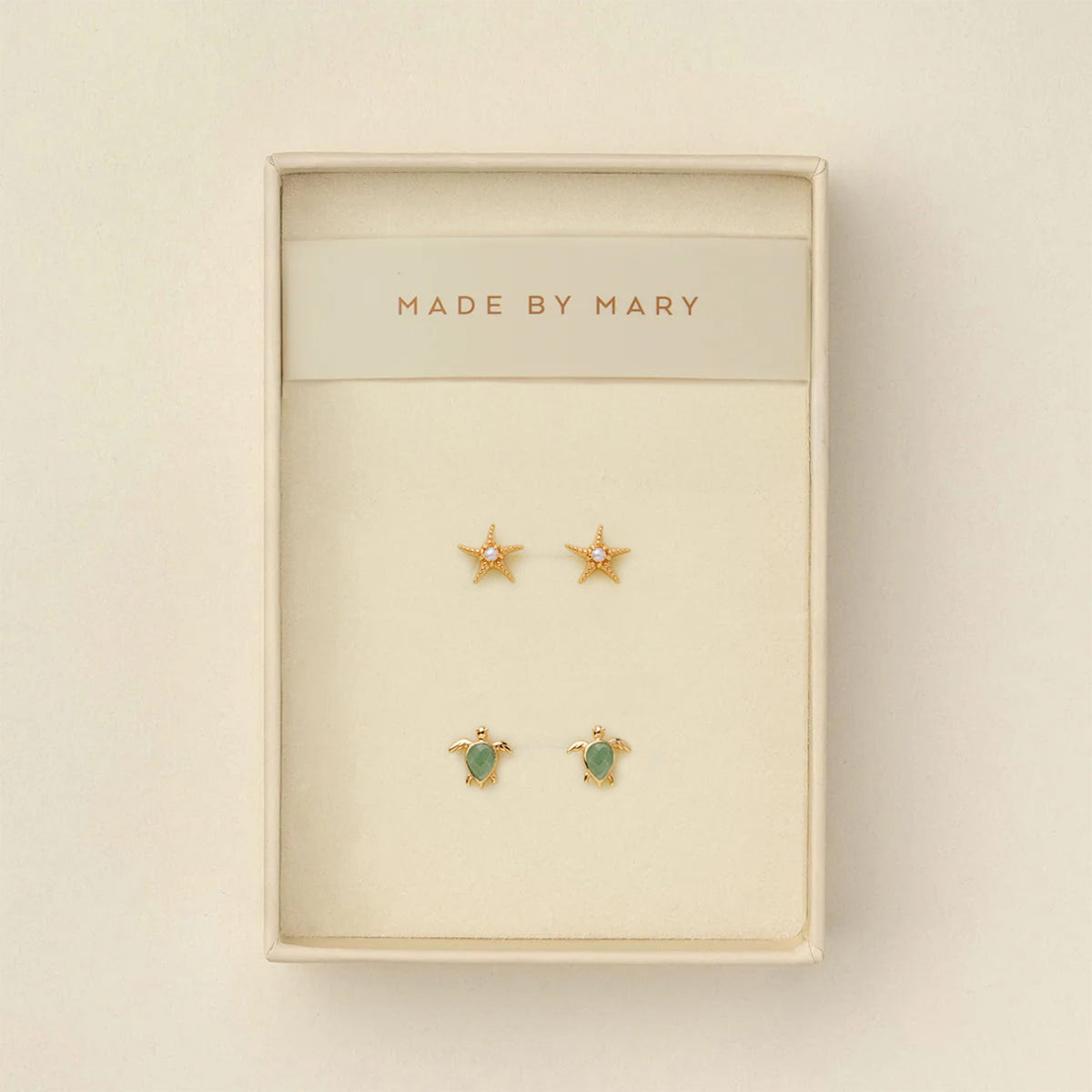 Low Tide Turtle Stud Earrings Set