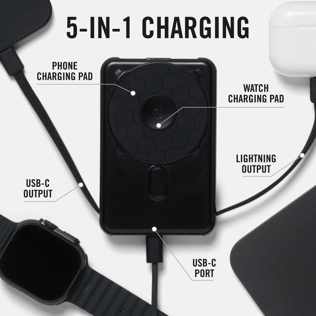 Magnetic Power Bank - Matte Black