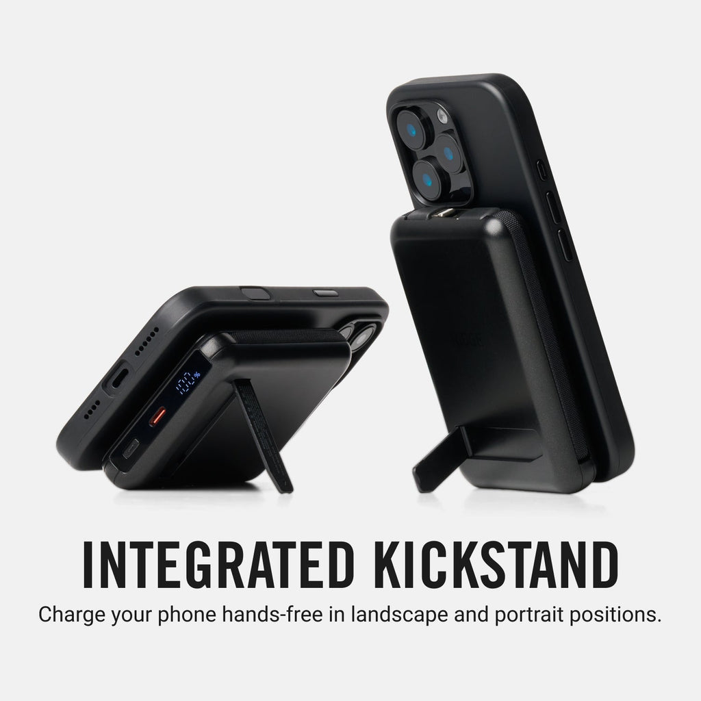 Everyday Charging Kit - iPhone 16 Pro - Midnight Black Leather