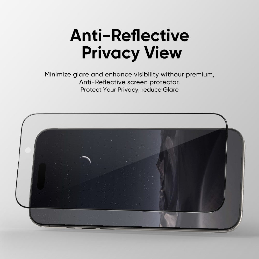 NanoArmour ONETIME PRO Privacy Anti Reflective 3D Infinity Edge – iPhone 17 Series