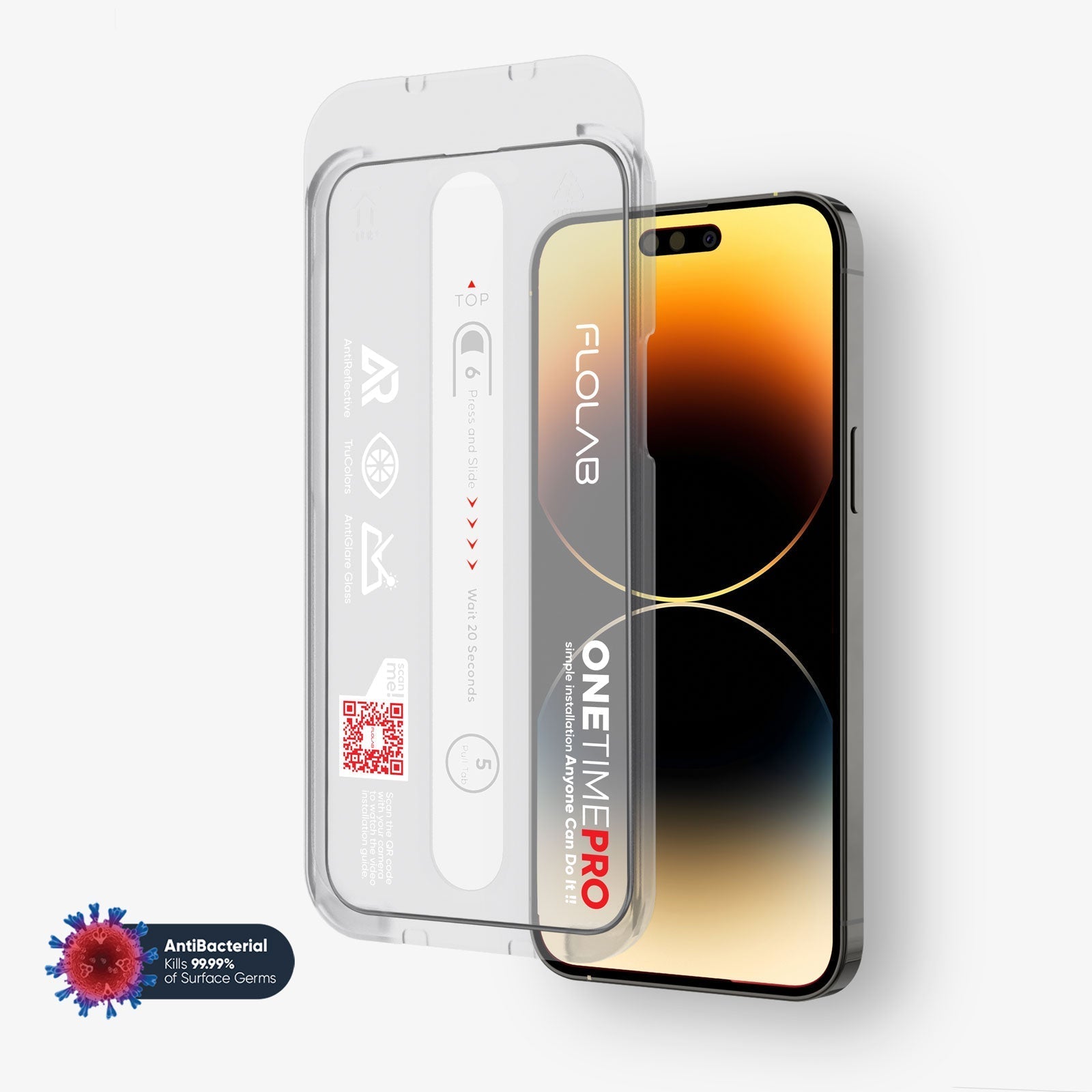 FLOLAB ONETIME PRO Matte Anti-Glare Infinity Edge Screen Protector – iPhone 15 Series