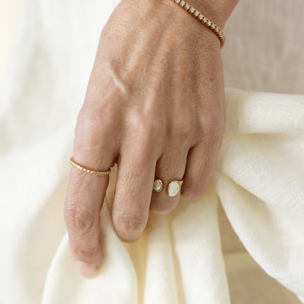 Baroque Pearl Statement Ring - Image 4