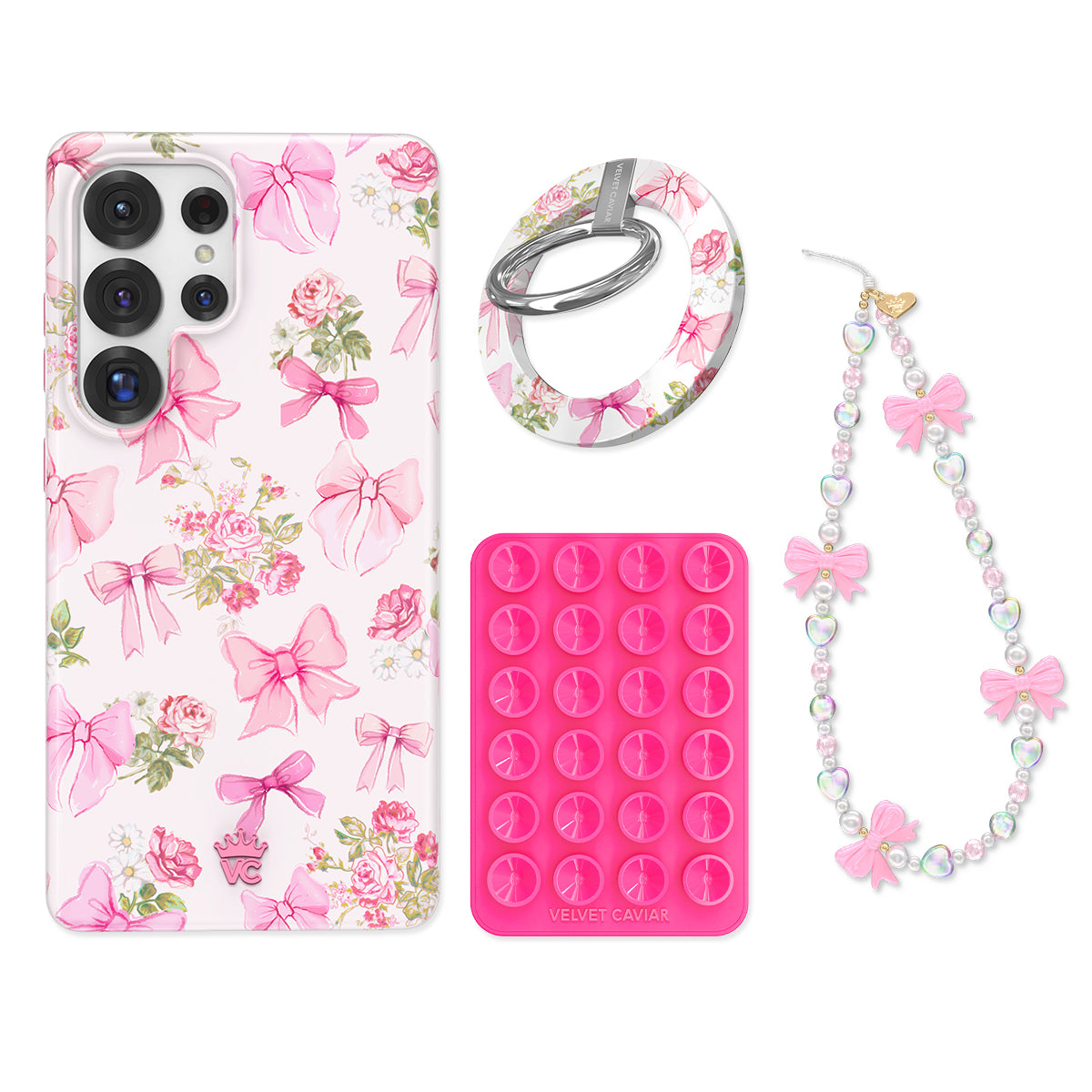 Posie Pink Bow Samsung Bundle Set