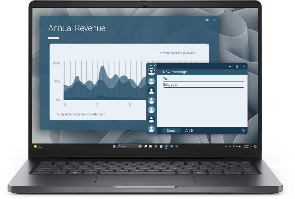 Dell Pro 14 Laptop Core 7 | 16GB | 512GB NVMe | Win11 Pro | 1 Yr STI Warranty