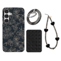 Floral Rose Gold Chrome Samsung Bundle Set
