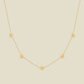 September CZ Birth Flower Station Necklace