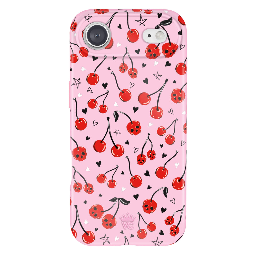 Sour Cherry Skulls iPhone Case