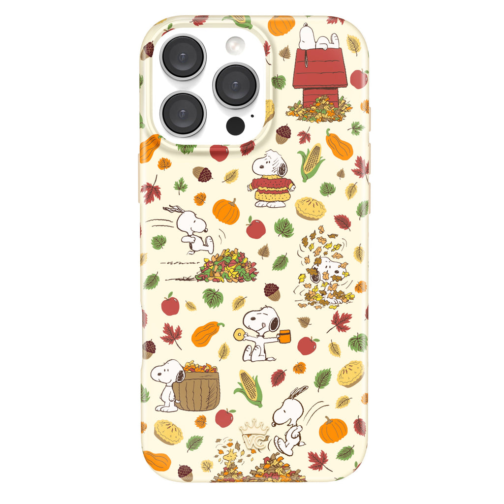 Snoopy Autumn Leaves iPhone Case