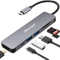 USB C Hub Multiport Adapter - 7 in 1 Dongle