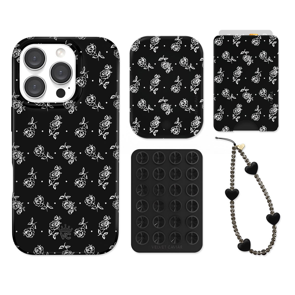Vintage Roses iPhone Bundle Set - Wallet