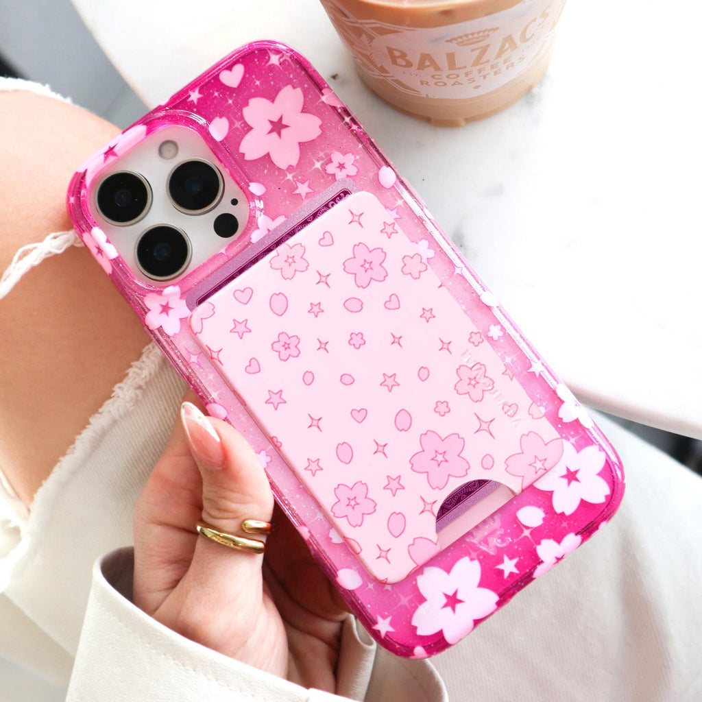 Pink Cherry Blossom MagSafe Wallet