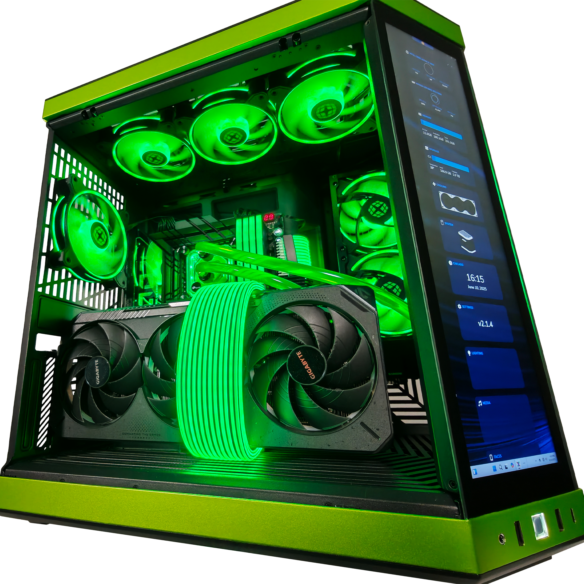 Y70 Mean Green Ready to Ship Gaming PC