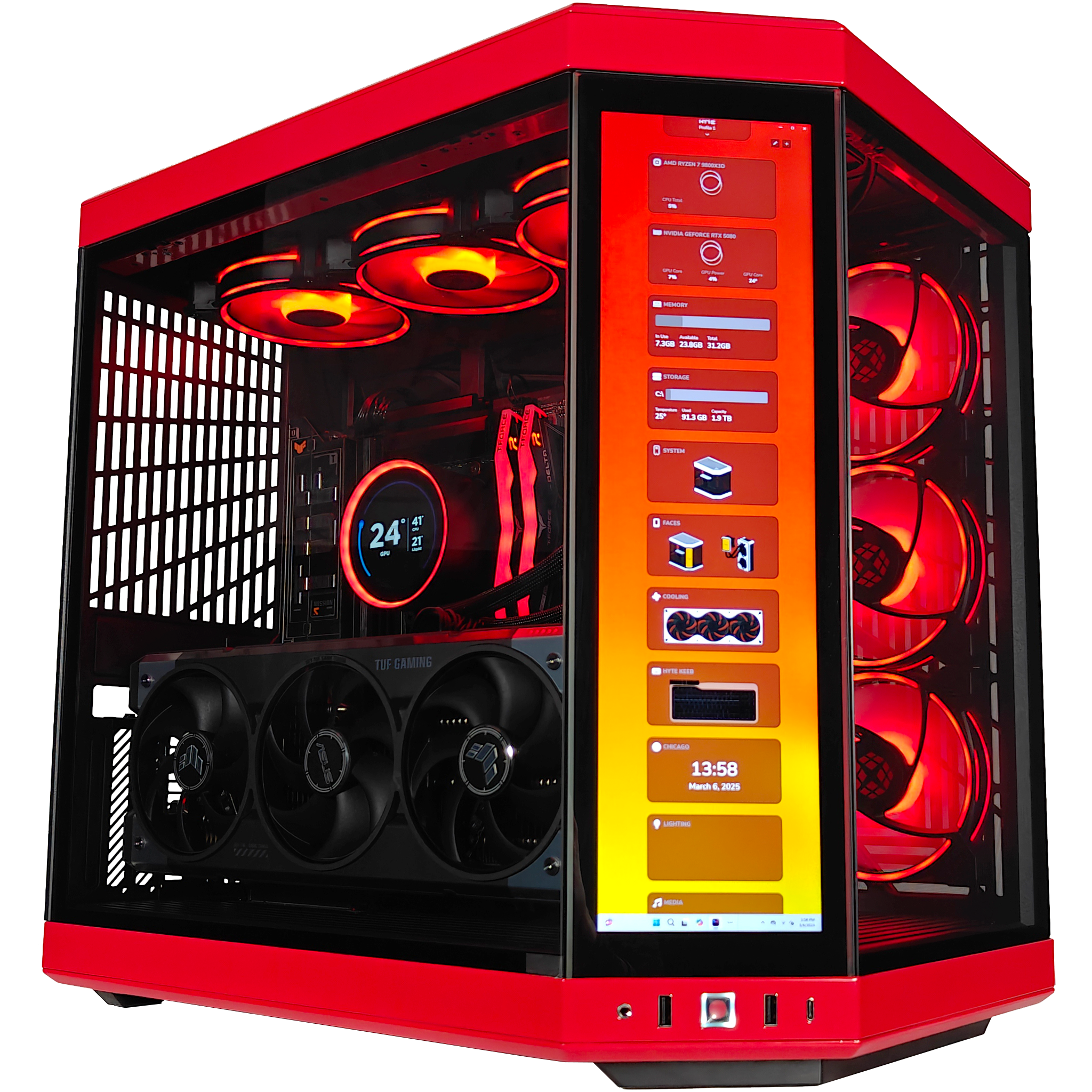 Y70 Red Eye Ultimate X3D Ready to Ship Gaming PC