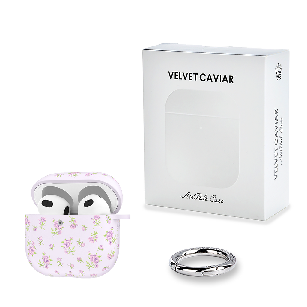 Dainty Lilac Floral AirPod Case