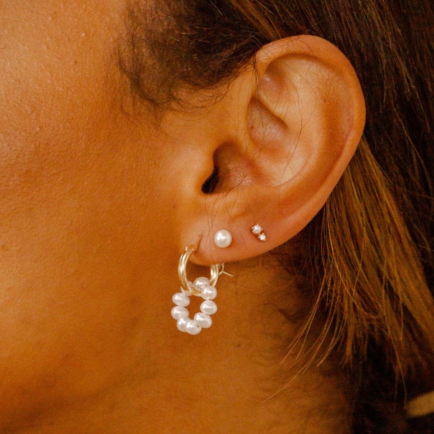 Add-On Pearl Halo Hooplets | Final Sale - Image 3