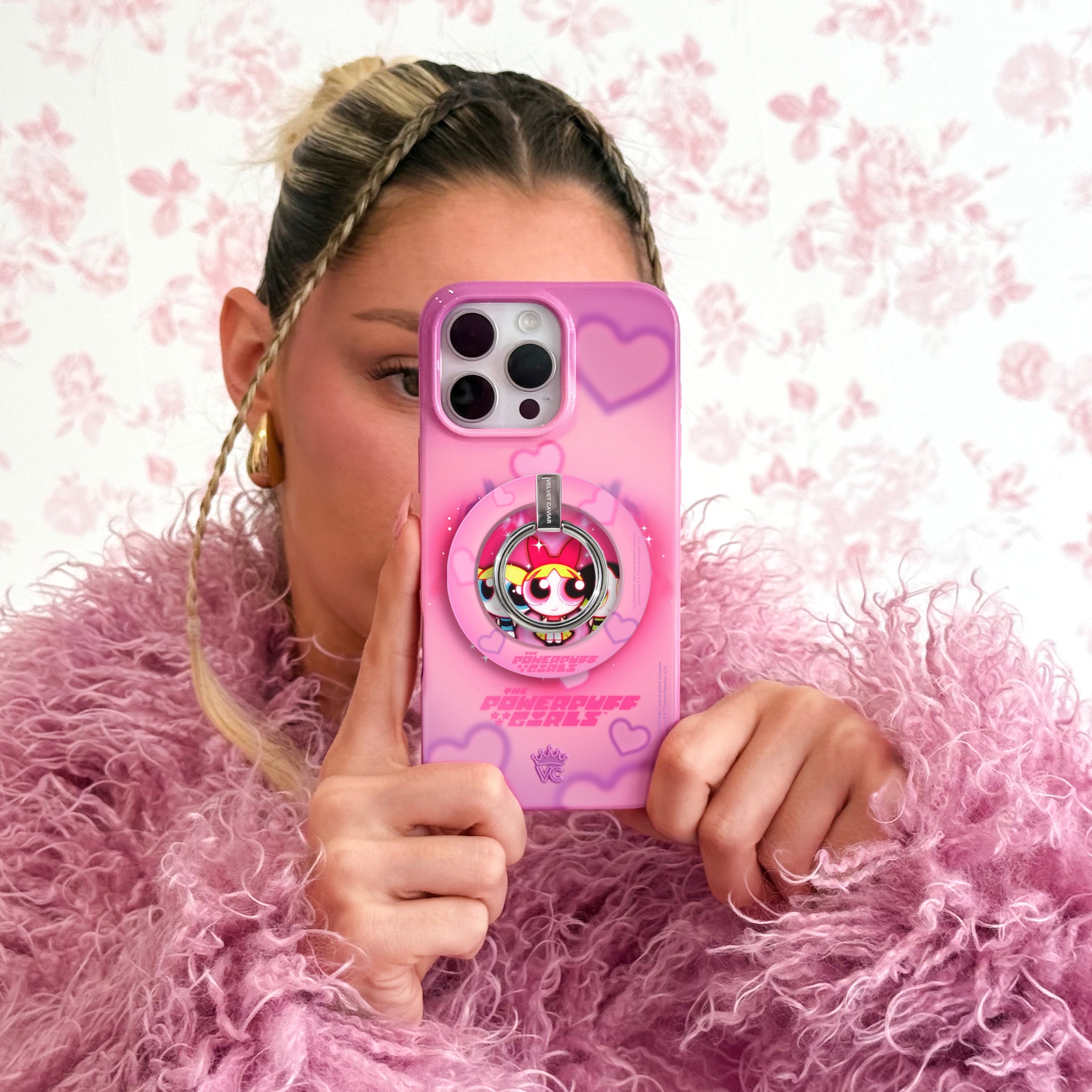 The Powerpuff Girls Airbrush Hearts MagSafe Grip Ring