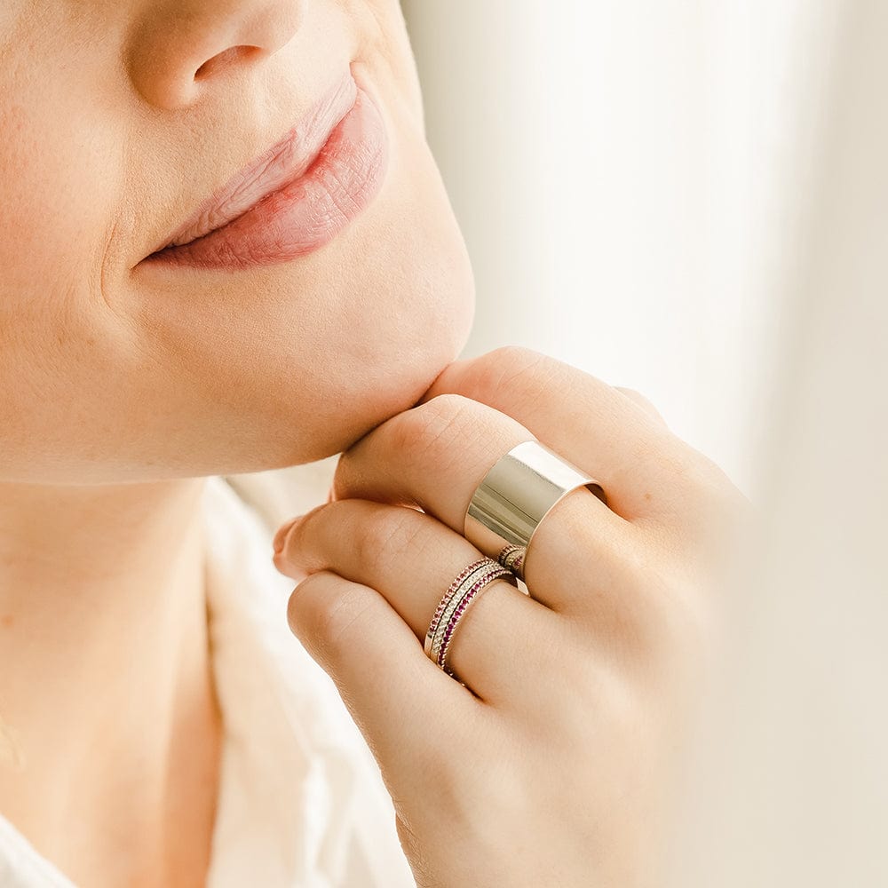 April Birthstone Stacking Ring - Image 5