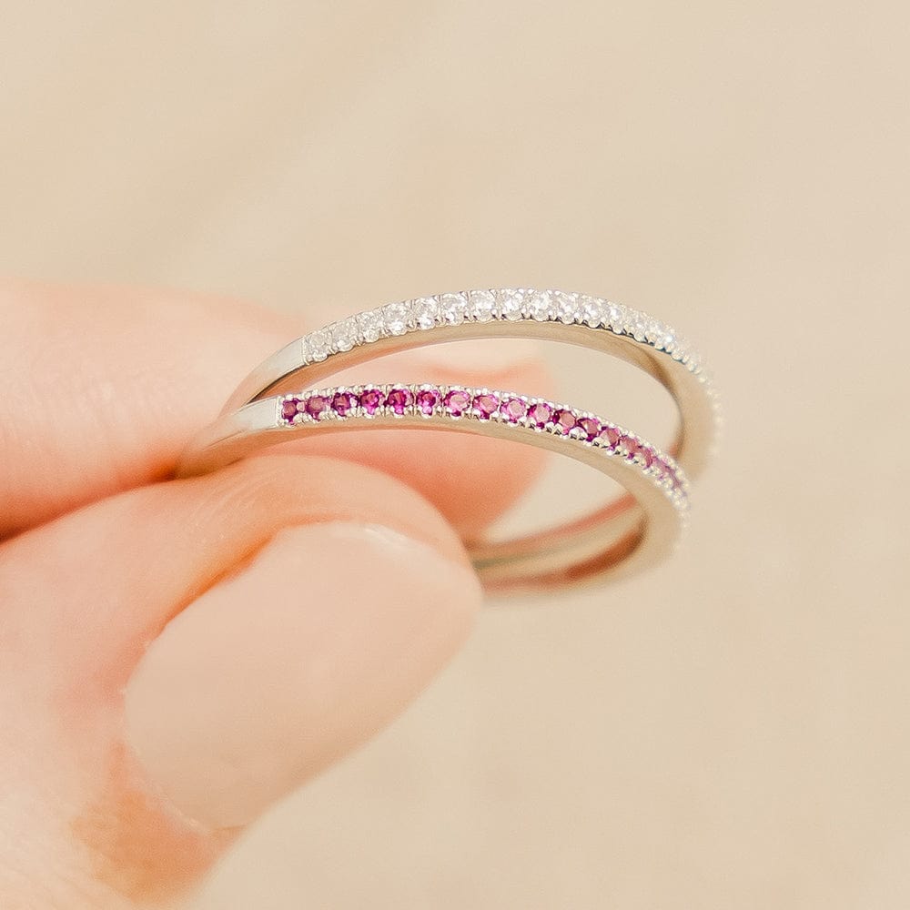 April Birthstone Stacking Ring - Image 4