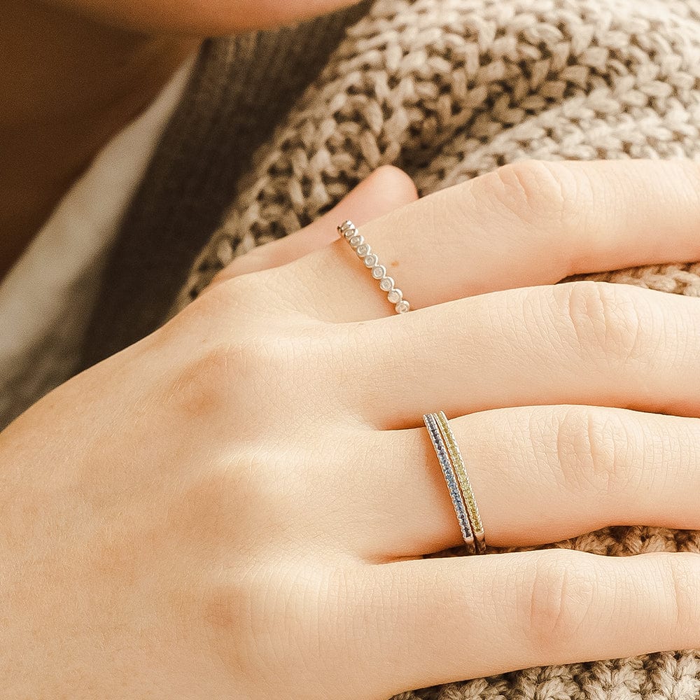 August Birthstone Stacking Ring - Image 5
