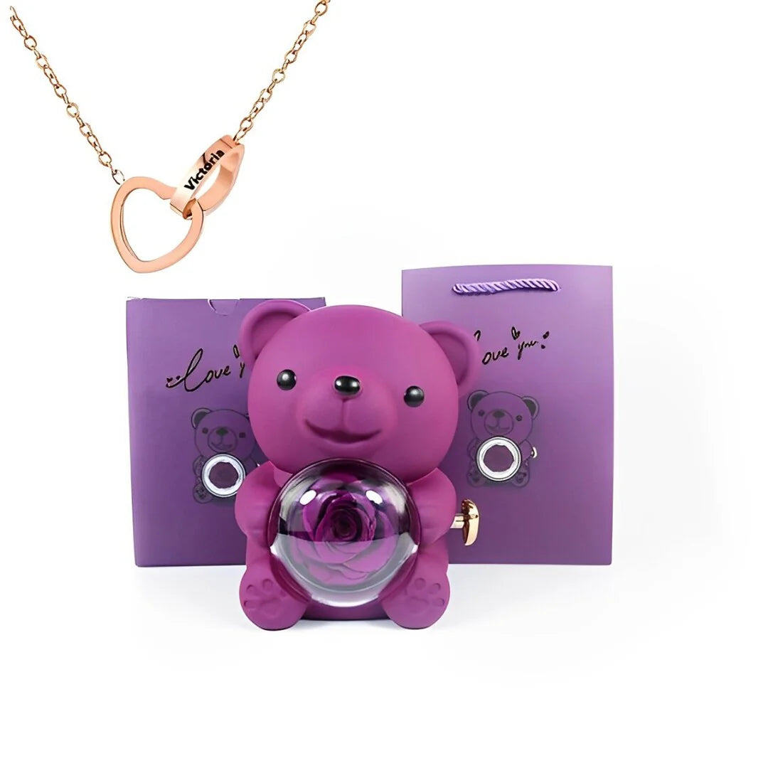 Bear Heart Necklace
